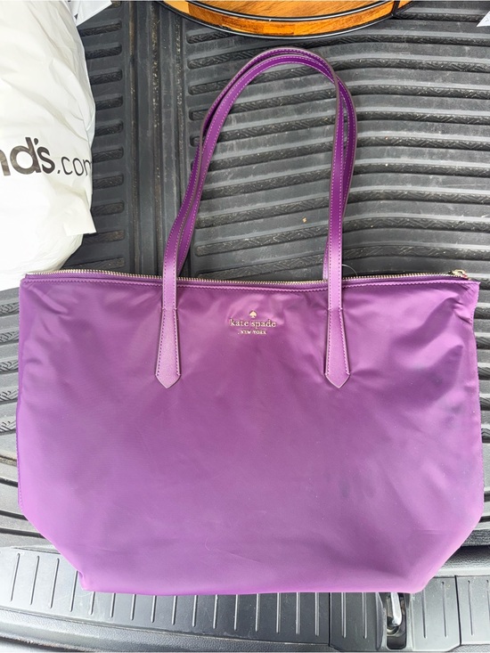 kate spade Handbags - kate spade purple tote bag with double shoulder straps